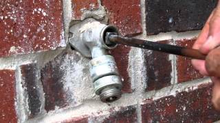 DIY How To Repair A Leaky Outdoor Faucet [upl. by Jenilee]