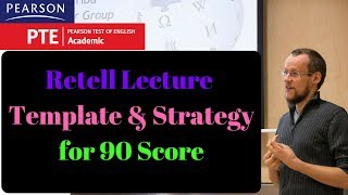 PTE Retell Lecture Template and Strategies [upl. by Inami]