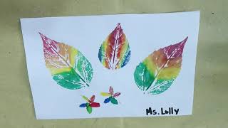 Artwork about Printmaking  Rainbow Nature Print [upl. by Debor]