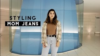 How I style Mom Jeans  4 ways [upl. by Hurlbut]