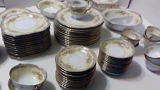 Noritake Japan Naomi Fine China Set Dinnerware 102 piece set for sale Ebay Seller gbhatchery [upl. by Anemolif]