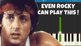 How To Play Eye Of The Tiger  EASY Piano Tutorial  Survivor Theme from Rocky III [upl. by Scrivings479]