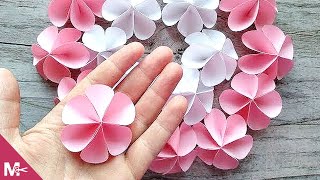 ► Cómo hacer una FLOR DE PAPEL en MINUTOS 😍🌸 [upl. by Atinob]