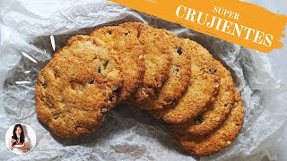 🍪Las mejores GALLETAS DE AVENA 🍪fáciles rápidas y muy crujientes  Auxy  Veg [upl. by Akinaj]