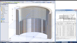 Internal NPT Thread in SolidWorks  TUTORIAL [upl. by Eoz]