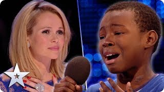 Malaki FIGHTS BACK TEARS during emotional Beyonce cover  Britains Got Talent [upl. by Scever413]