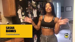 WWE Superstar Sasha Banks Show Off Her Kitchen Essentials [upl. by Fidole]