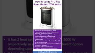 Havells PTC Fan Room Heater 2000 watts  Review [upl. by Xer657]