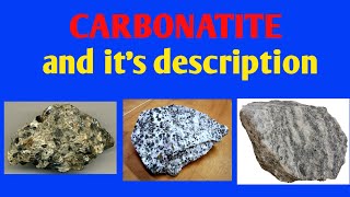 carbonatite and its description  lecture 56 of igneous petrology GeologyAspirant [upl. by Angeli]