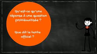 Réponse à une question problématisée MÉTHODOLOGIE [upl. by Teilo]