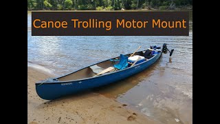 Canoe Trolling Motor Mount [upl. by Teodoro359]