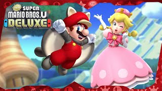 New Super Mario Bros U Deluxe for Switch ᴴᴰ Full Playthrough All Star Coins 2Player [upl. by Oehsen]