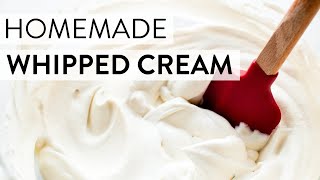 Homemade Whipped Cream  Sallys Baking Recipes [upl. by Halilahk]