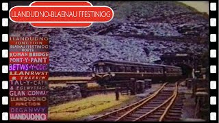 Llandudno – Blaenau Ffestiniog CONWAY VALLEY DMU railway ride 1961 [upl. by Goodden66]