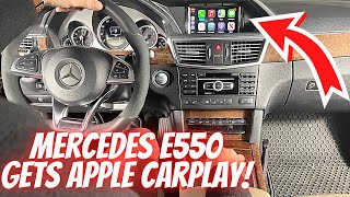 Mercedes E550 Gets APPLE CARPLAY  How To Install CARPLAY On Your W212 OEM COMAND System  Screen [upl. by Arreic439]