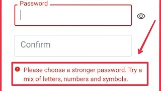 Google amp Play Store Account  Fix Choose a Stronger Password Try A Mix of Letters Number amp Symbols [upl. by Ashleigh]