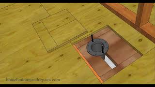 How To Replace Damaged Subflooring Under Toilet – Home Repairs [upl. by Asirb527]