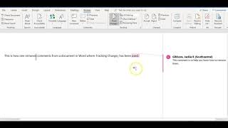 How to Remove Tracking Changes Comments in a Word Document [upl. by Park]