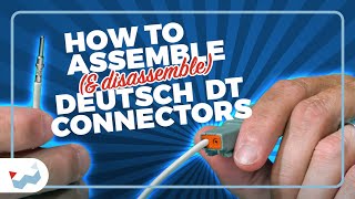 How to Assemble amp Disassemble Deutsch DT Connectors [upl. by Oirad]