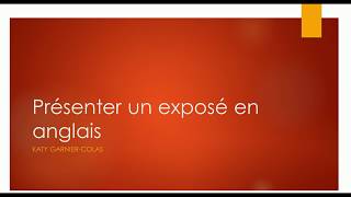 presenter un expose [upl. by Dyoll]