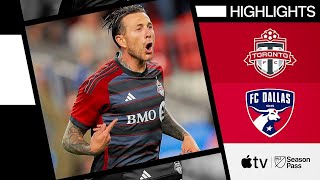 Toronto FC vs FC Dallas  Federico Bernardeschi Brace  Full Match Highlights [upl. by Knowle]