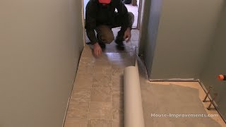 How To Install Vinyl Flooring [upl. by Nnylyar563]