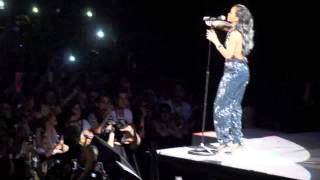 RIHANNA crying on stage  singing live DIAMONDS World Tour Lille Grand Stade [upl. by Annal938]