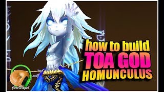 SUMMONERS WAR How to build a TOA God Homunculus [upl. by Notreve]