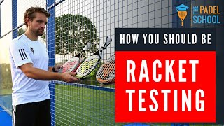 How to TEST a Padel Racket [upl. by Shana]