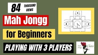 How to play American Mah Jongg with 3 Three players FUN HOUSE RULES Beginners 4  Lessons Learn [upl. by Hanikahs]