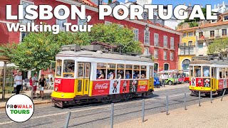 Lisbon Portugal Walking Tour  4K with Captions [upl. by Golding]