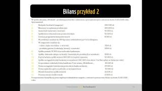 12 Bilans przykład nr 2 [upl. by Nomae]