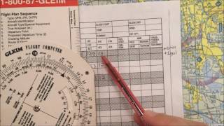 VFR Nav Log Video 7 Calculate ETE using E6B [upl. by Etteuqaj]