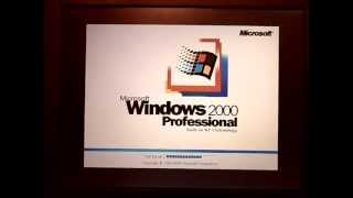 Windows 2000 professional startup with pentium 2 and 64 mb ram [upl. by Inasah]