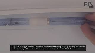 Frigidaire Refrigerator Repair  How to Replace the LED Light [upl. by Seed]