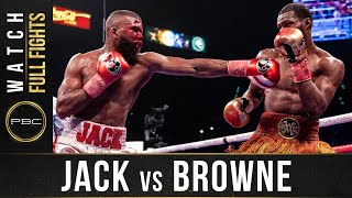 Jack vs Browne FULL FIGHT January 19 2020  PBC on Showtime PPV [upl. by Delp]