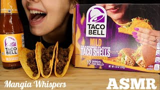 ASMR  EATING TACO BELL MUKBANG WHISPER  MANGIA WHISPERS 먹방 [upl. by Arrek]