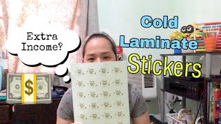 HOW TO LAMINATE STICKERS  COLD LAMINATING PROCESS [upl. by Dinah]