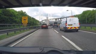 UK Motorways  M20 onto M25 and through Dartford Tunnel [upl. by Ika742]