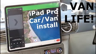 IPad Pro 129 dash install  How to use an iPad in your car or van [upl. by Paine]