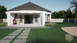 2 Bedroom Rondavel House Plan MYP R003 1S [upl. by Rajiv]