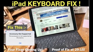 How to Fix the iPad Pro keyboard  4 fixes Working Proof [upl. by Carol-Jean]