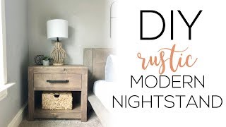 DIY Modern Rustic Nightstand [upl. by Gamber]