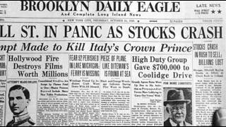 24th October 1929 Wall Street Crash begins on Black Thursday [upl. by Aryhs]