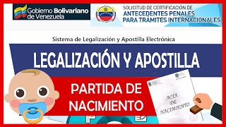 Cómo LEGALIZAR y APOSTILLAR Partida de Nacimiento ✅【ACTUALIZADO】 [upl. by Elleimac]