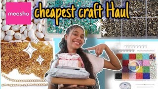 CHEAPEST CRAFT MATERIALSfrom meeshomeesho craft Haul starting with 110 😊❤️ [upl. by Annerahs]