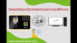 How To download Inout attendance Data from Fingerprint Biometric ZKTeco Using USB Pendrive [upl. by Adriaens]