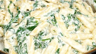 Creamy Spinach Pasta Recipe [upl. by Selrhc286]