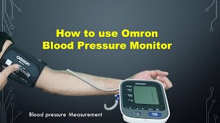 Omron blood pressure monitor how to use [upl. by Loriner]