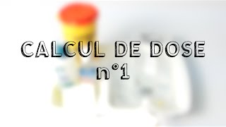 Calcul de dose n°1  la préparation de perfusion [upl. by Edrock]